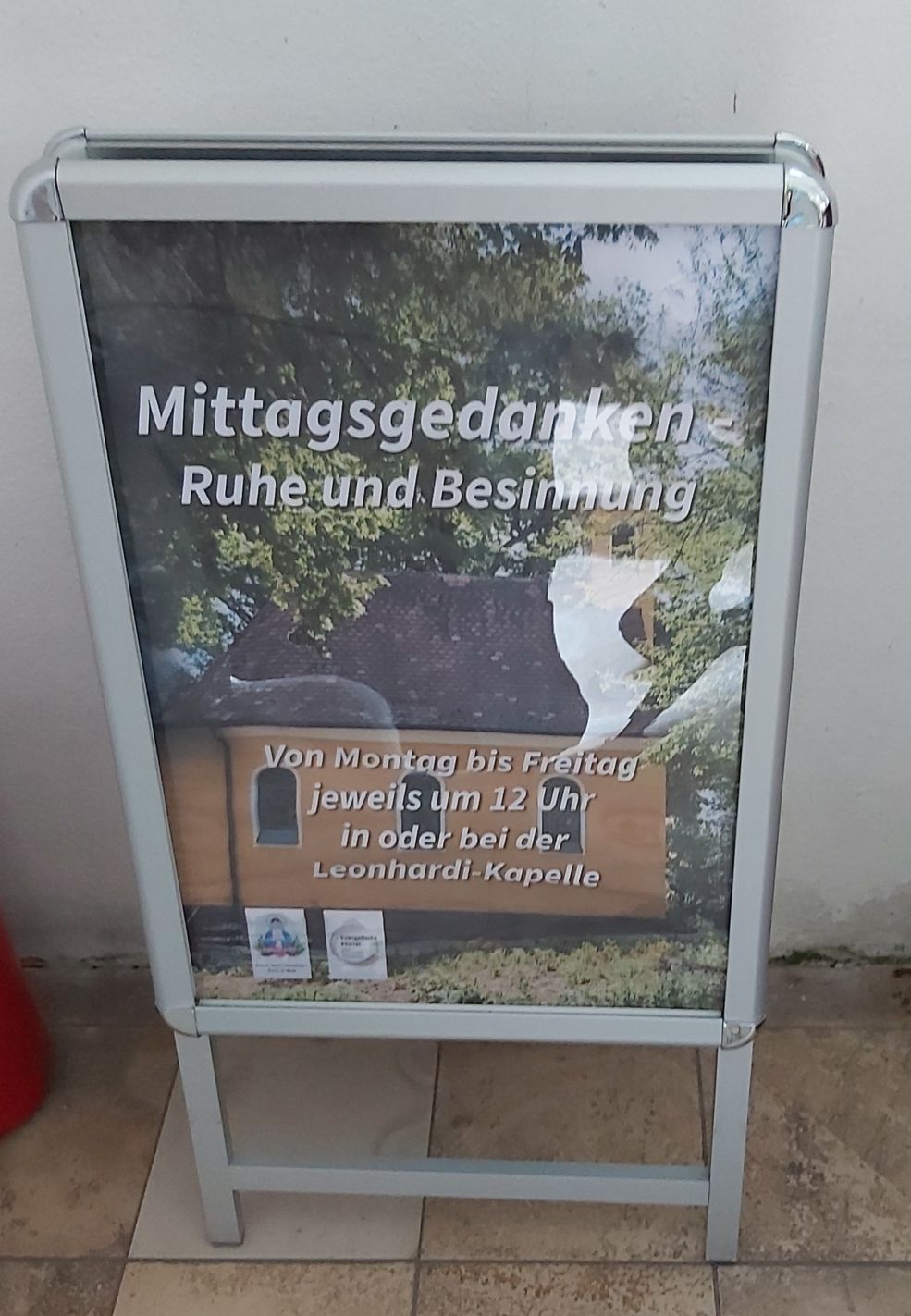 Einladungsplakat zu den Mittagsgedanken